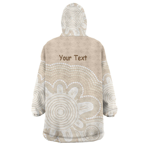 Tap Dance Australia Personalised Wearable Blanket Hoodie Yellow-crested Cockatoo Indigenous Art