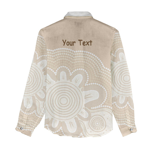 Tap Dance Australia Personalised Women Casual Shirt Yellow-crested Cockatoo Indigenous Art
