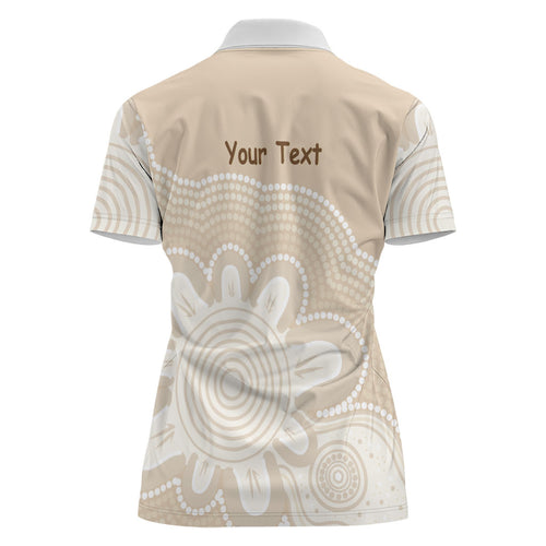 Tap Dance Australia Personalised Women Polo Shirt Yellow-crested Cockatoo Indigenous Art