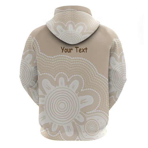 Tap Dance Australia Personalised Zip Hoodie Yellow-crested Cockatoo Indigenous Art