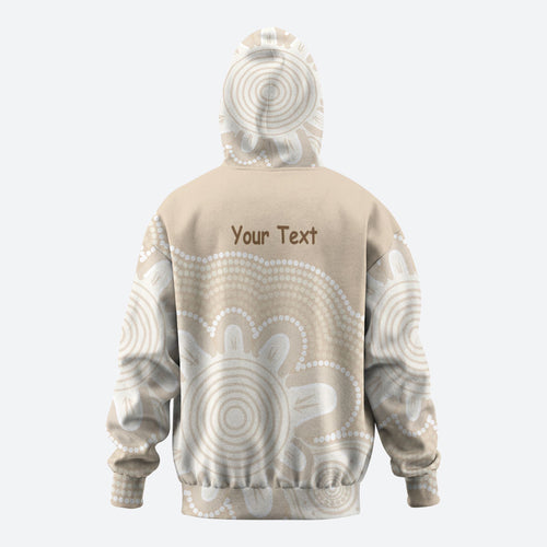 Tap Dance Australia Personalised Zip Hoodie Yellow-crested Cockatoo Indigenous Art