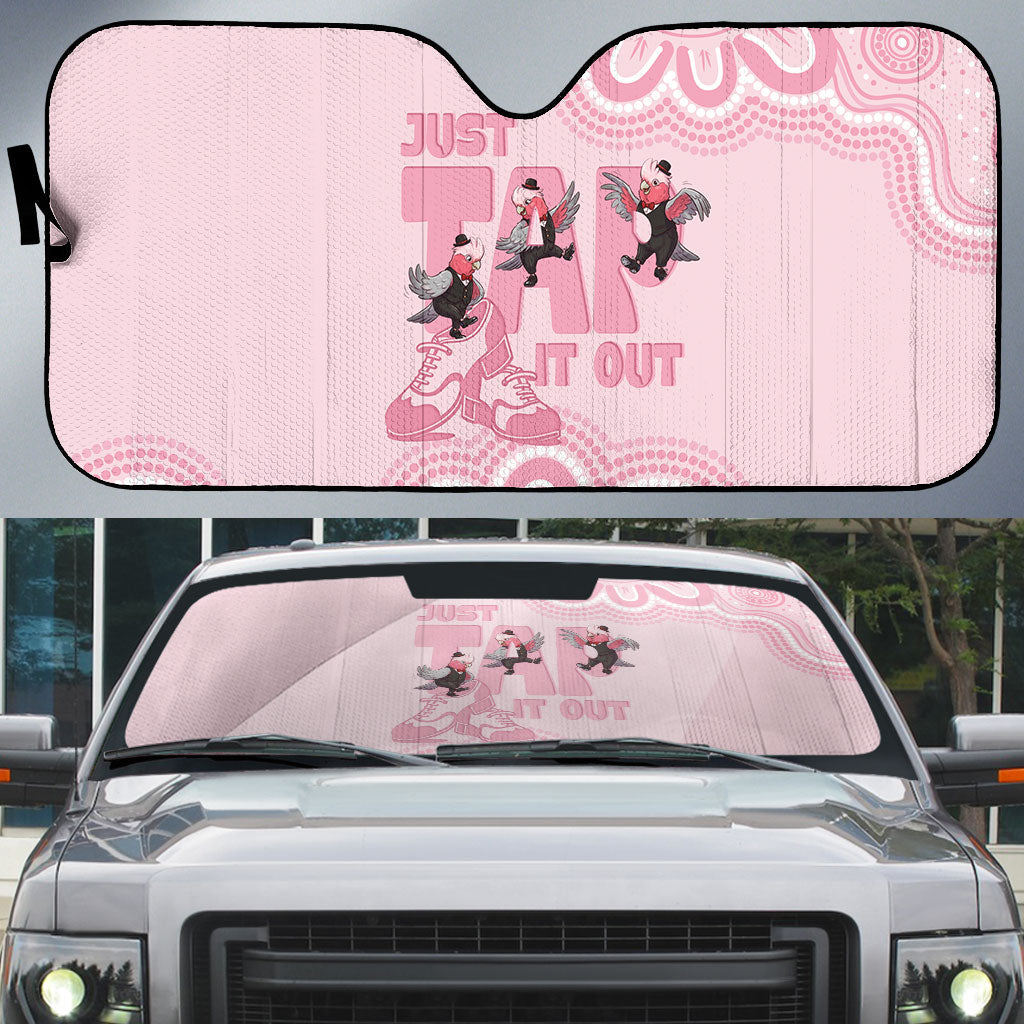 Tap Dance Australia Auto Sun Shade Pink Galah Just Tap It Out