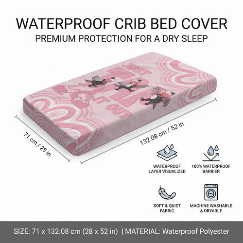 Tap Dance Australia Baby Bed Cover Pink Galah Just Tap It Out