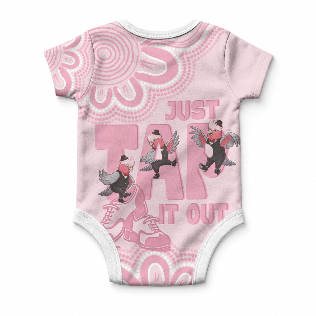 Tap Dance Australia Baby Onesie Pink Galah Just Tap It Out