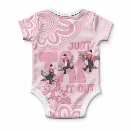 Tap Dance Australia Baby Onesie Pink Galah Just Tap It Out