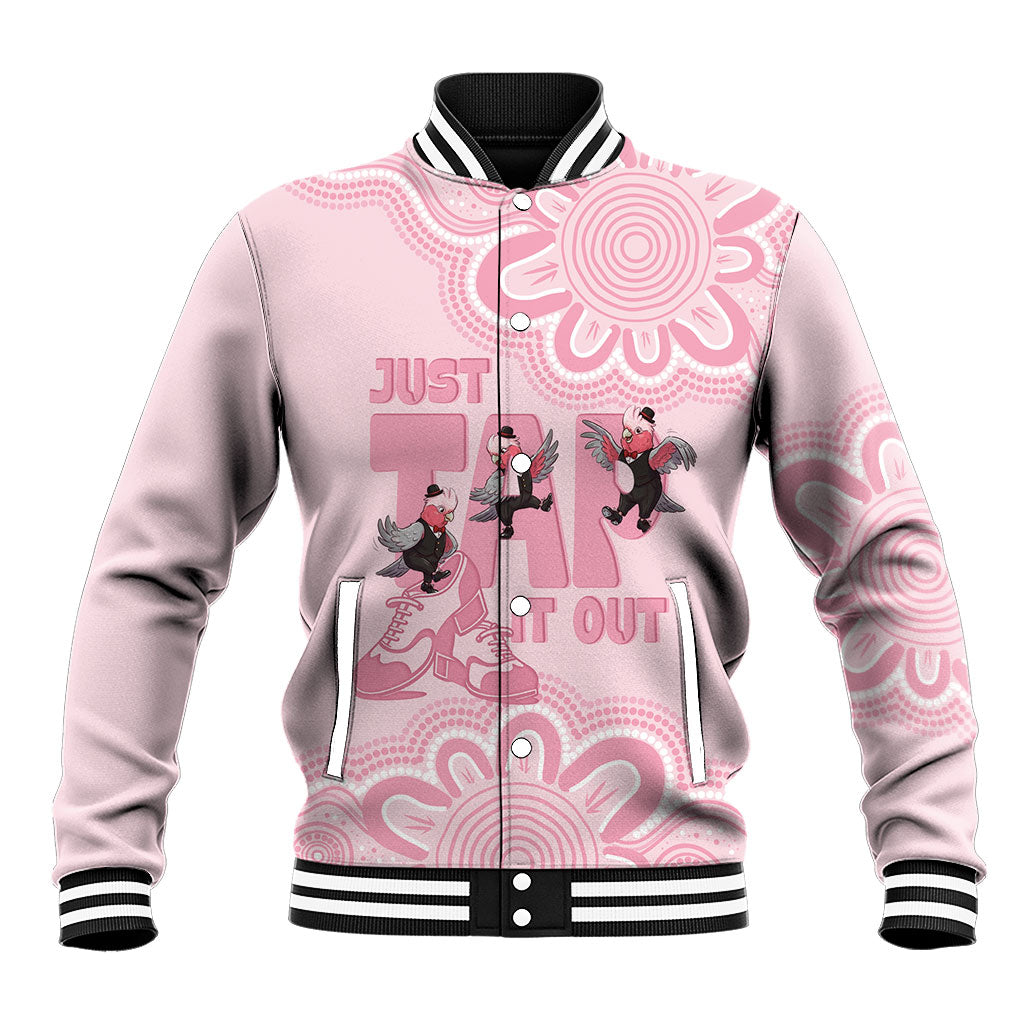 Tap Dance Australia Baseball Jacket Pink Galah Just Tap It Out