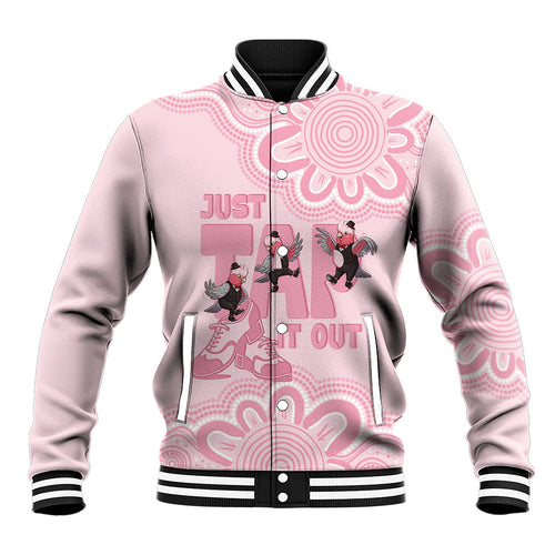 Tap Dance Australia Baseball Jacket Pink Galah Just Tap It Out