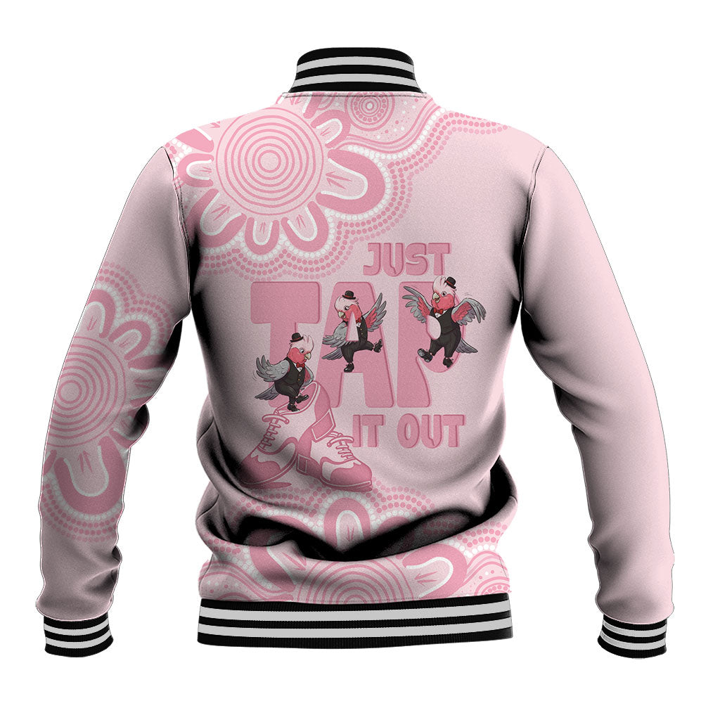 Tap Dance Australia Baseball Jacket Pink Galah Just Tap It Out