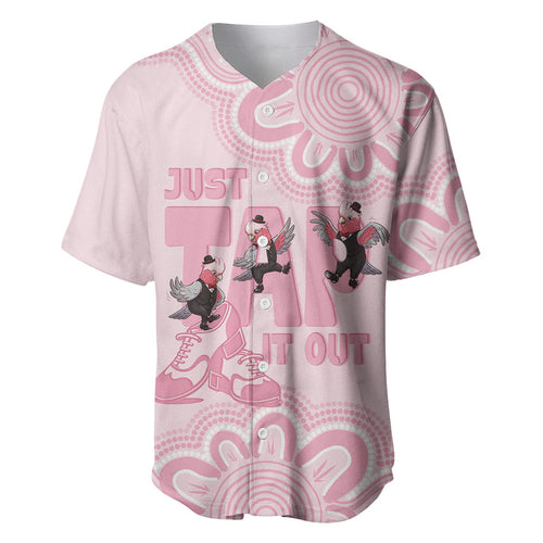 Tap Dance Australia Baseball Jersey Pink Galah Just Tap It Out