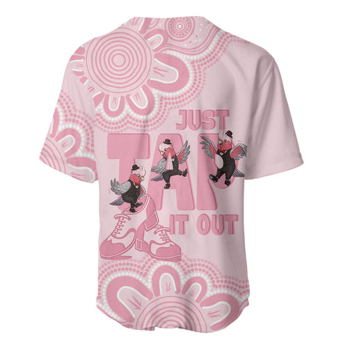 Tap Dance Australia Baseball Jersey Pink Galah Just Tap It Out