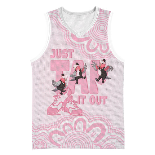 Tap Dance Australia Basketball Jersey Pink Galah Just Tap It Out