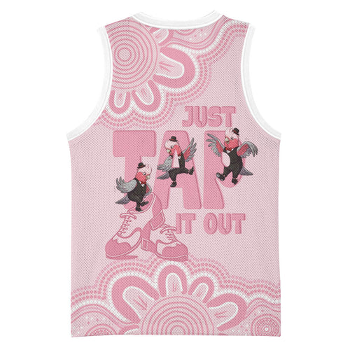 Tap Dance Australia Basketball Jersey Pink Galah Just Tap It Out