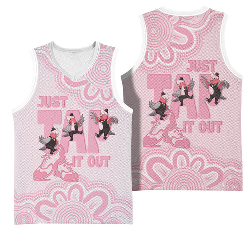 Tap Dance Australia Basketball Jersey Pink Galah Just Tap It Out