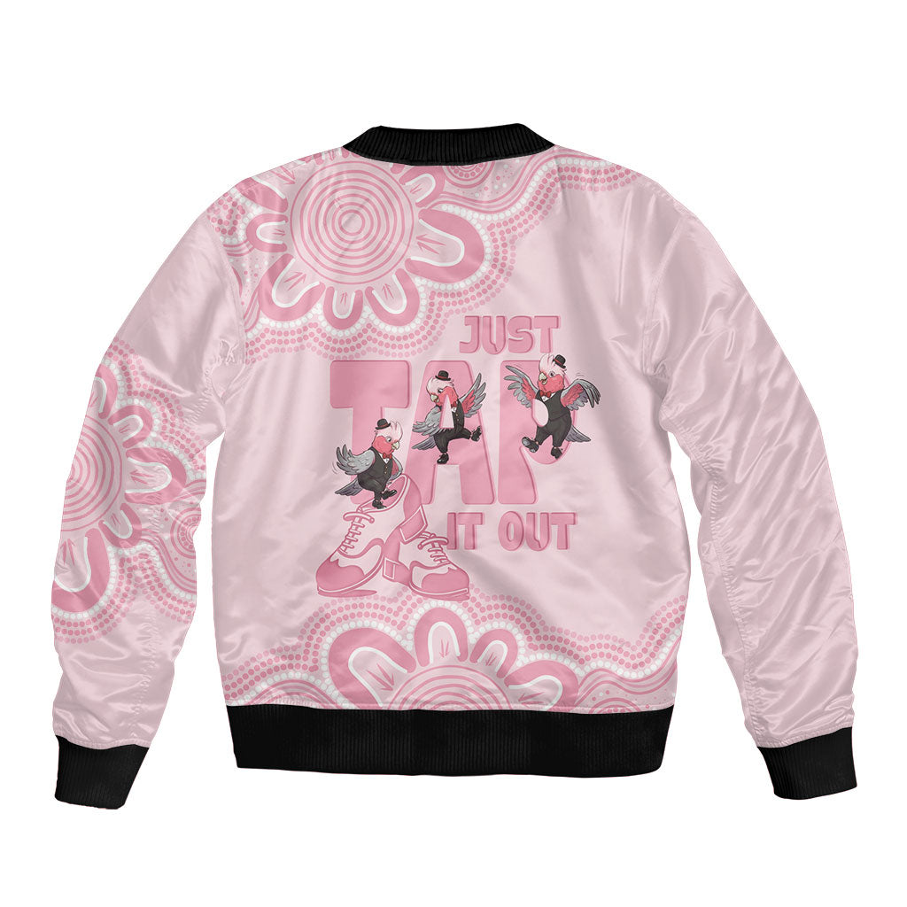 Tap Dance Australia Bomber Jacket Pink Galah Just Tap It Out