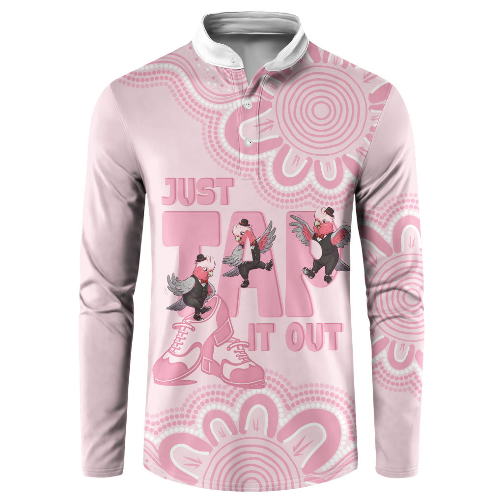 Tap Dance Australia Button Sweatshirt Pink Galah Just Tap It Out