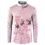 Tap Dance Australia Button Sweatshirt Pink Galah Just Tap It Out