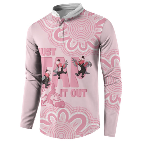 Tap Dance Australia Button Sweatshirt Pink Galah Just Tap It Out