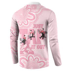 Tap Dance Australia Button Sweatshirt Pink Galah Just Tap It Out