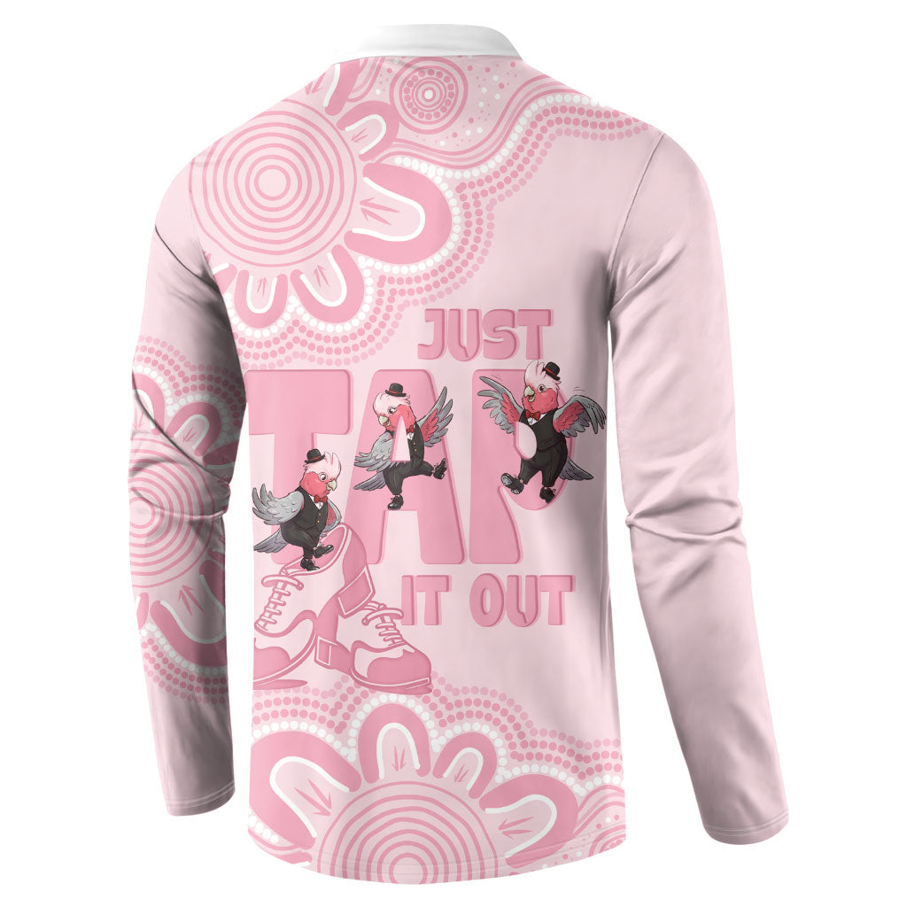 Tap Dance Australia Button Sweatshirt Pink Galah Just Tap It Out