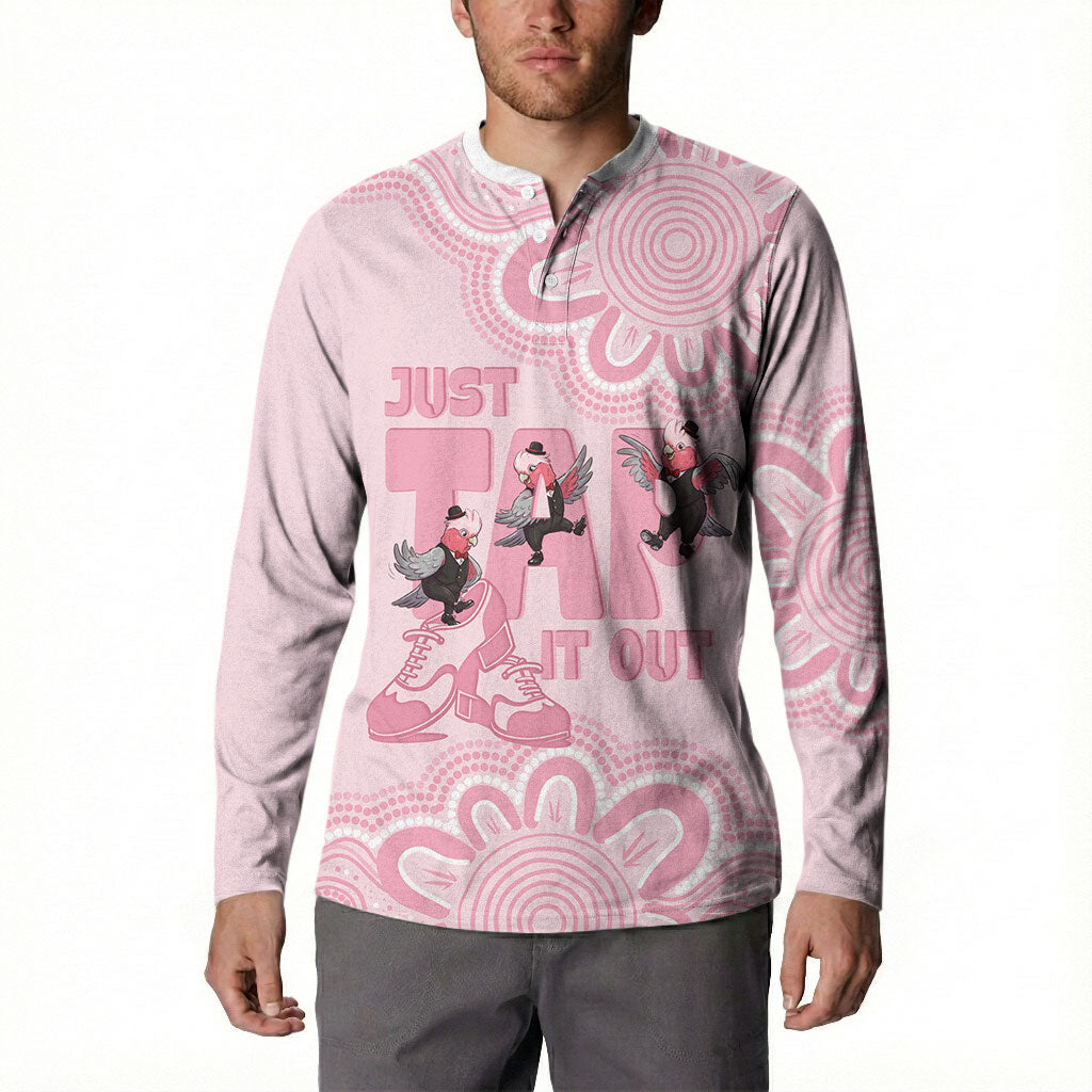 Tap Dance Australia Button Sweatshirt Pink Galah Just Tap It Out