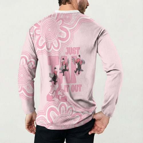 Tap Dance Australia Button Sweatshirt Pink Galah Just Tap It Out