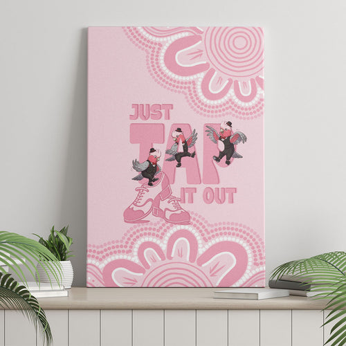 Tap Dance Australia Canvas Wall Art Pink Galah Just Tap It Out