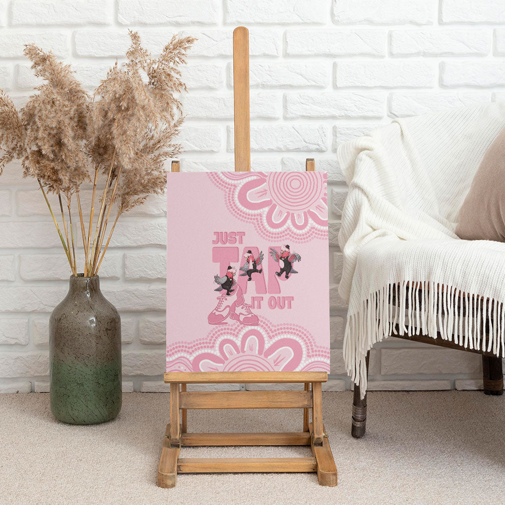 Tap Dance Australia Canvas Wall Art Pink Galah Just Tap It Out