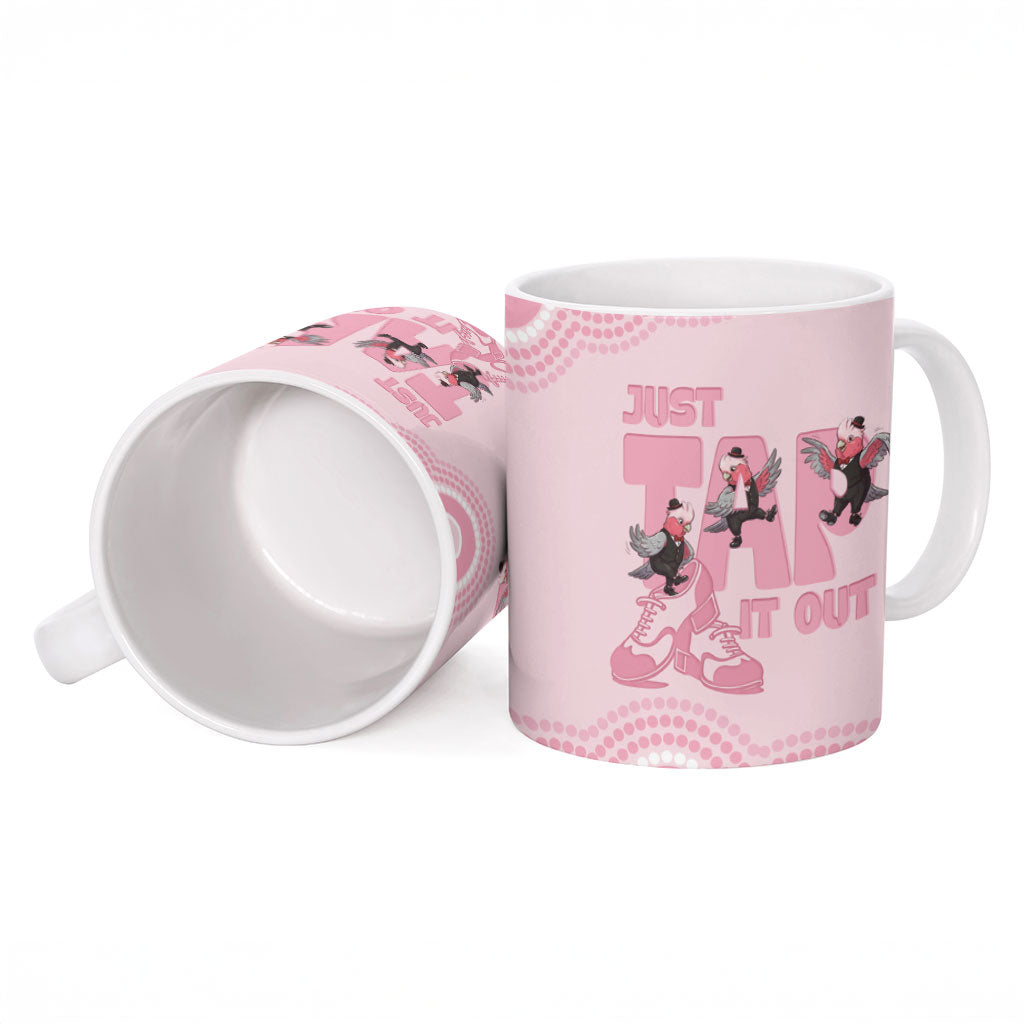 Tap Dance Australia Ceramic Mug Pink Galah Just Tap It Out