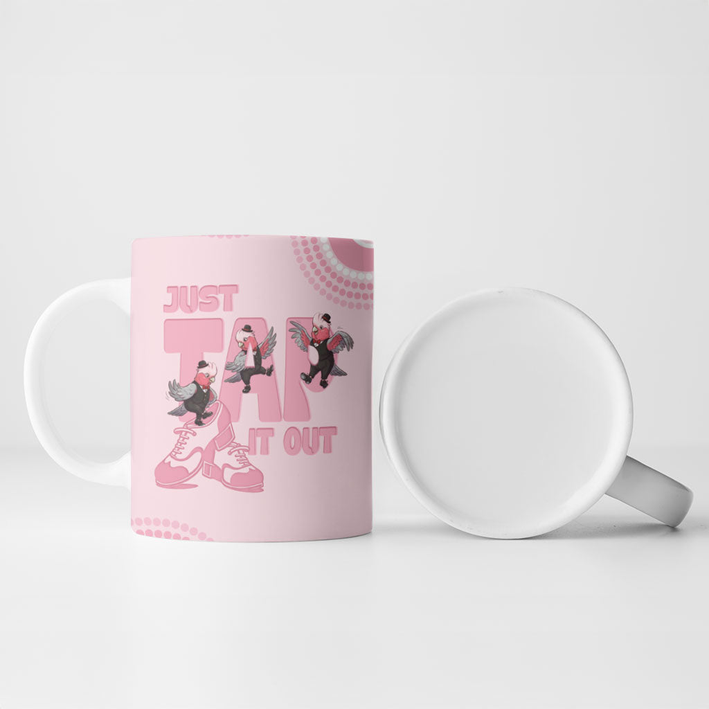 Tap Dance Australia Ceramic Mug Pink Galah Just Tap It Out