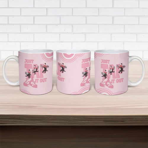 Tap Dance Australia Ceramic Mug Pink Galah Just Tap It Out