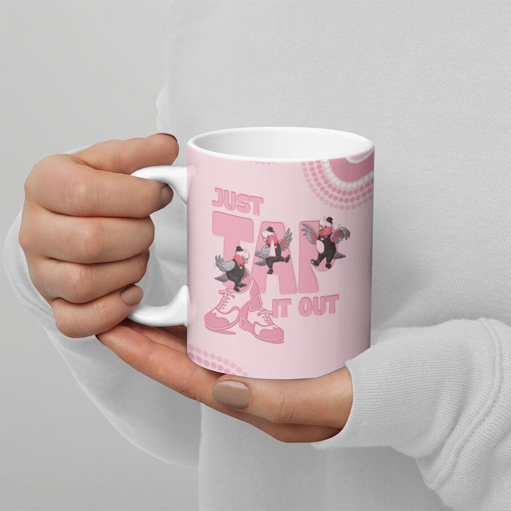 Tap Dance Australia Ceramic Mug Pink Galah Just Tap It Out
