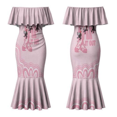 Tap Dance Australia Couples Matching Mermaid Dress and Long Sleeve Button Shirt Pink Galah Just Tap It Out