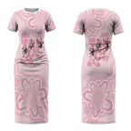 Tap Dance Australia Couples Matching Short Sleeve Bodycon Dress and Long Sleeve Button Shirt Pink Galah Just Tap It Out
