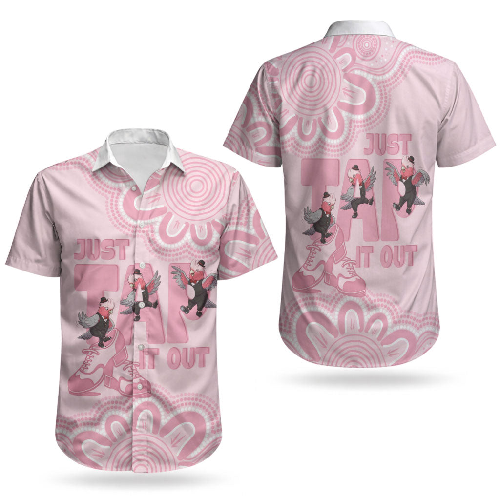 Tap Dance Australia Couples Matching Tank Maxi Dress and Hawaiian Shirt Pink Galah Just Tap It Out