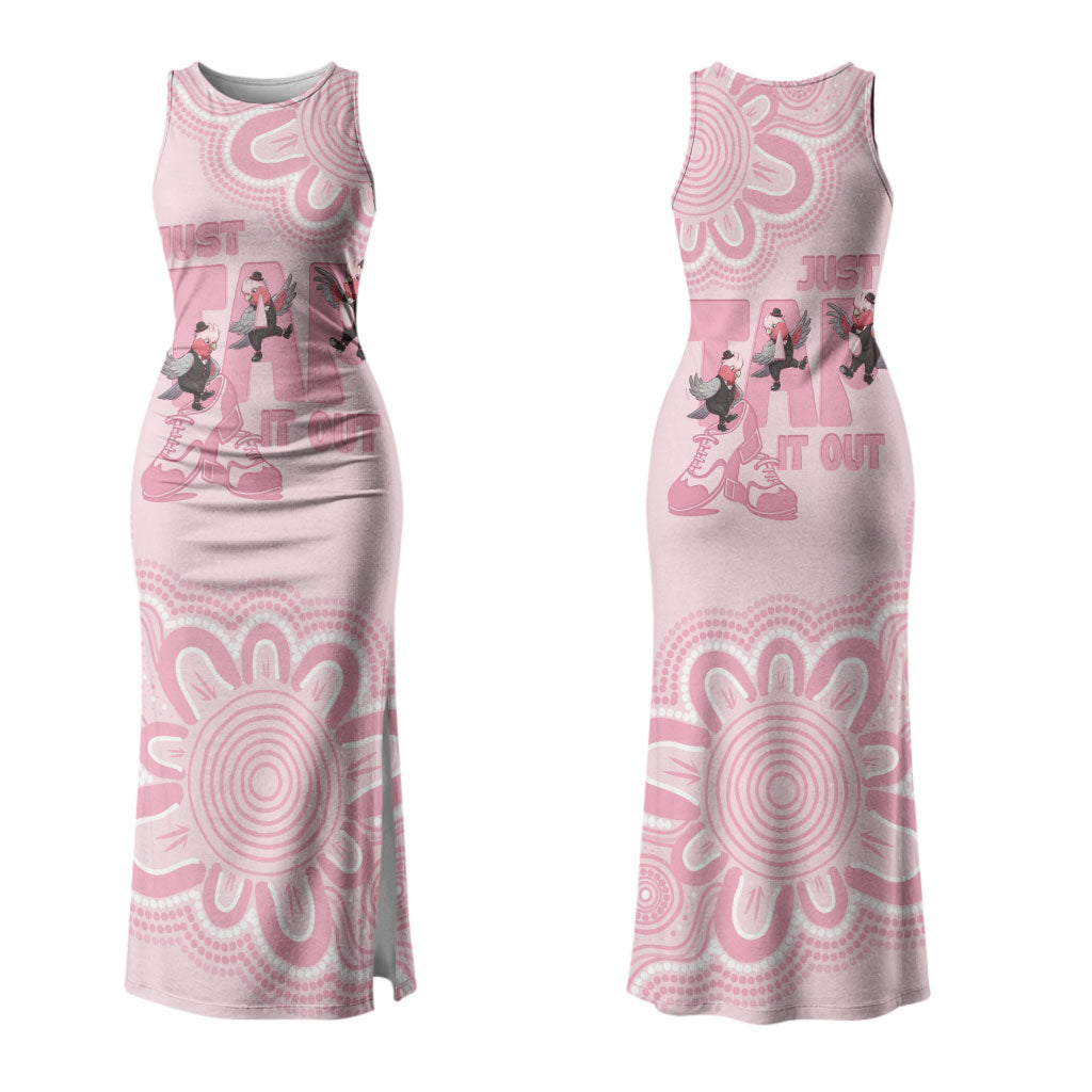 Tap Dance Australia Couples Matching Tank Maxi Dress and Hawaiian Shirt Pink Galah Just Tap It Out