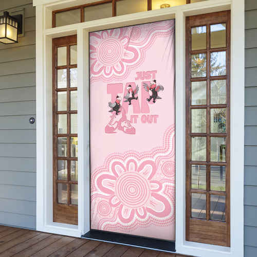 Tap Dance Australia Door Cover Pink Galah Just Tap It Out