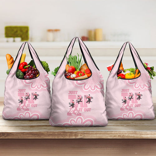 Tap Dance Australia Grocery Bag Pink Galah Just Tap It Out