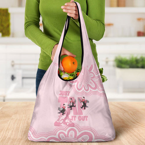 Tap Dance Australia Grocery Bag Pink Galah Just Tap It Out