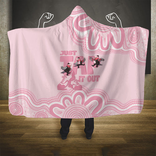 Tap Dance Australia Hooded Blanket Pink Galah Just Tap It Out
