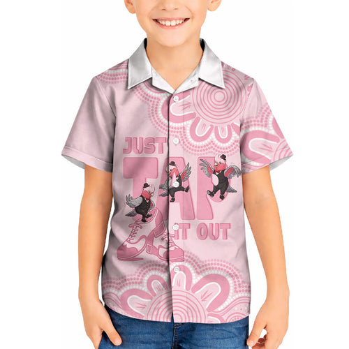 Tap Dance Australia Kid Hawaiian Shirt Pink Galah Just Tap It Out