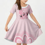 Tap Dance Australia Kid Short Sleeve Dress Pink Galah Just Tap It Out