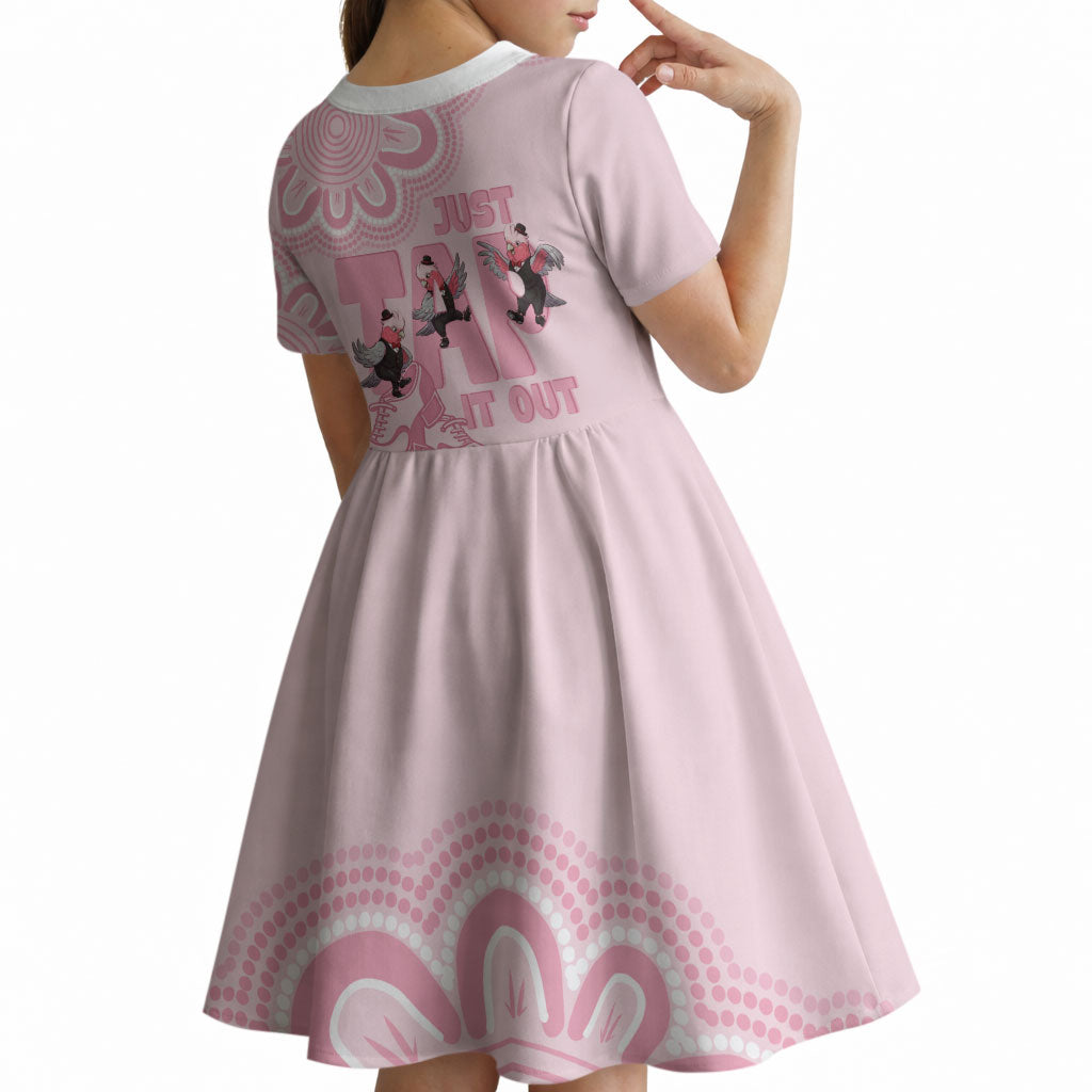 Tap Dance Australia Kid Short Sleeve Dress Pink Galah Just Tap It Out