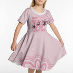 Tap Dance Australia Kid Short Sleeve Dress Pink Galah Just Tap It Out