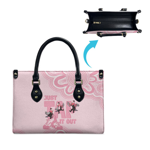 Tap Dance Australia Leather Bag Pink Galah Just Tap It Out