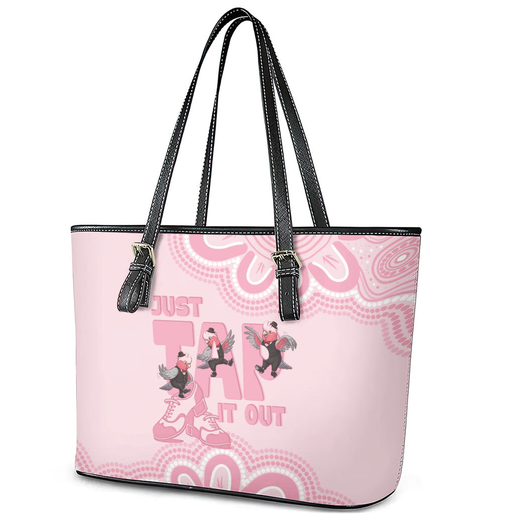 Tap Dance Australia Leather Tote Bag Pink Galah Just Tap It Out