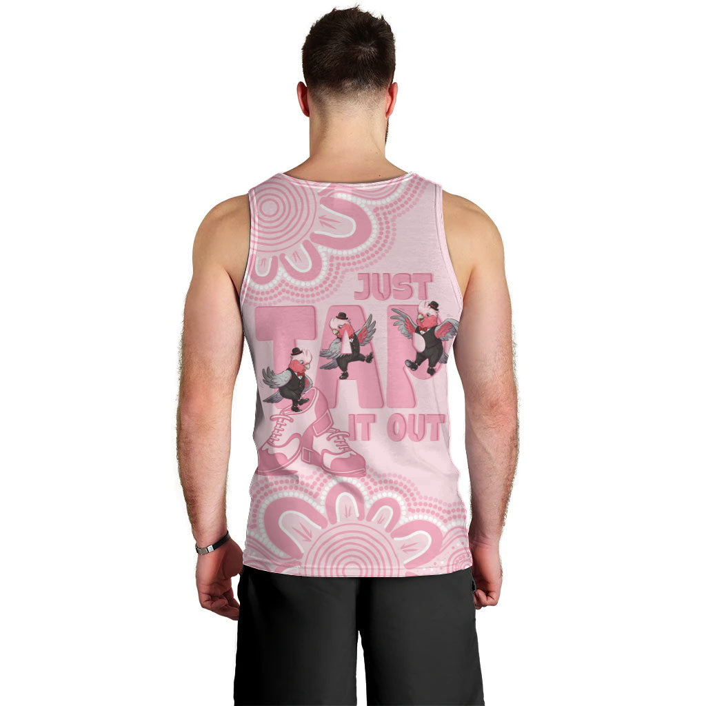 Tap Dance Australia Men Tank Top Pink Galah Just Tap It Out