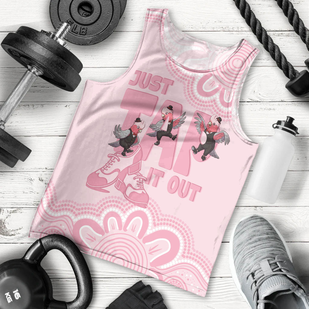Tap Dance Australia Men Tank Top Pink Galah Just Tap It Out