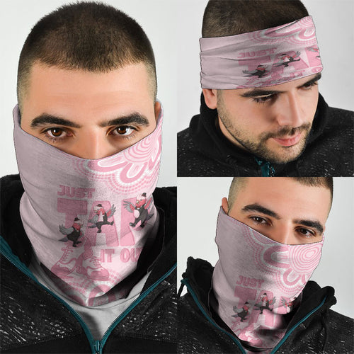 Tap Dance Australia Neck Gaiter Pink Galah Just Tap It Out
