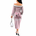 Tap Dance Australia Off The Shoulder Long Sleeve Dress Pink Galah Just Tap It Out
