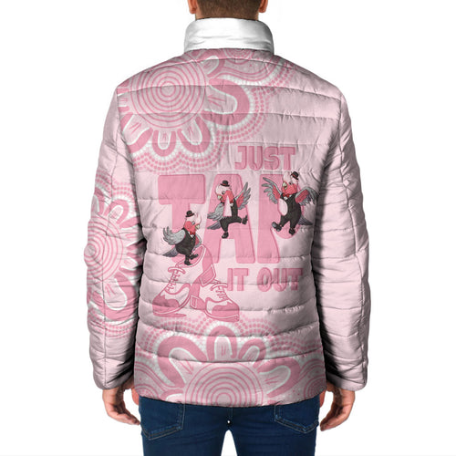 Tap Dance Australia Padded Jacket Pink Galah Just Tap It Out